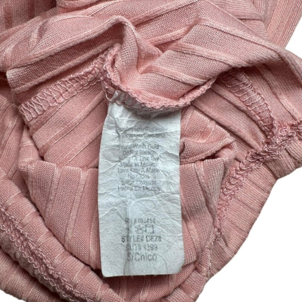 21 Saints Pink Ribbed Cut Out Dress Size Small - Picture 3 of 6